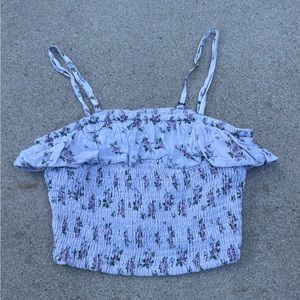 Hollister Purple floral tube top